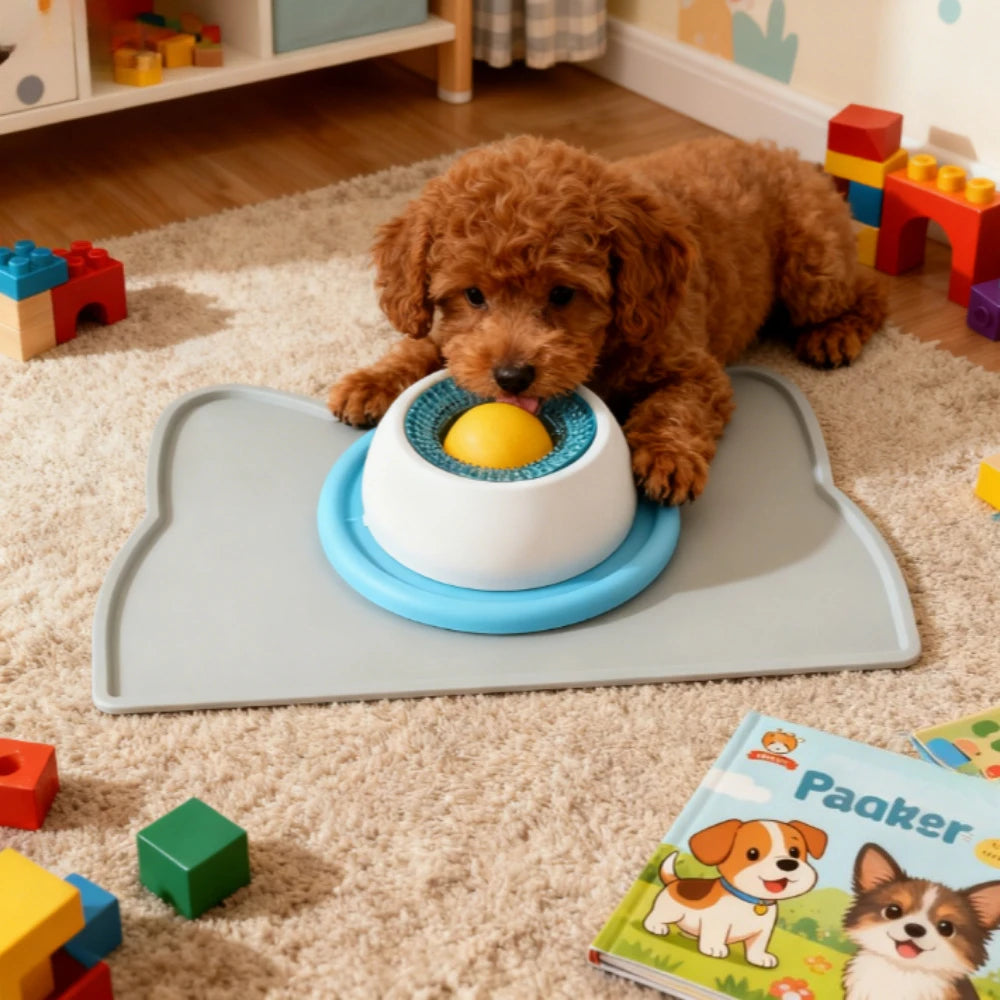 Slow Feeder Food Dispenser Lick Toys for Pets Interactive Games Puppy Training Enrichment Pet Stimulation Toys Feeding Tool