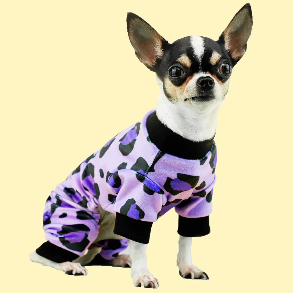 Leopard Dog Pajamas: Ultra-Soft 4-Legged Sleepwear for Small, Medium & Large Dogs - Global Pet Fashion Hit!