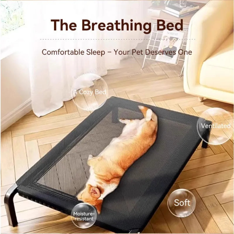 Dog Bed Summer Dogs Beds Breathable Camping Bed for Large Dog Sleeping Kennel Removable Dogs Washable Sofa Beds Pet Cushion Mat