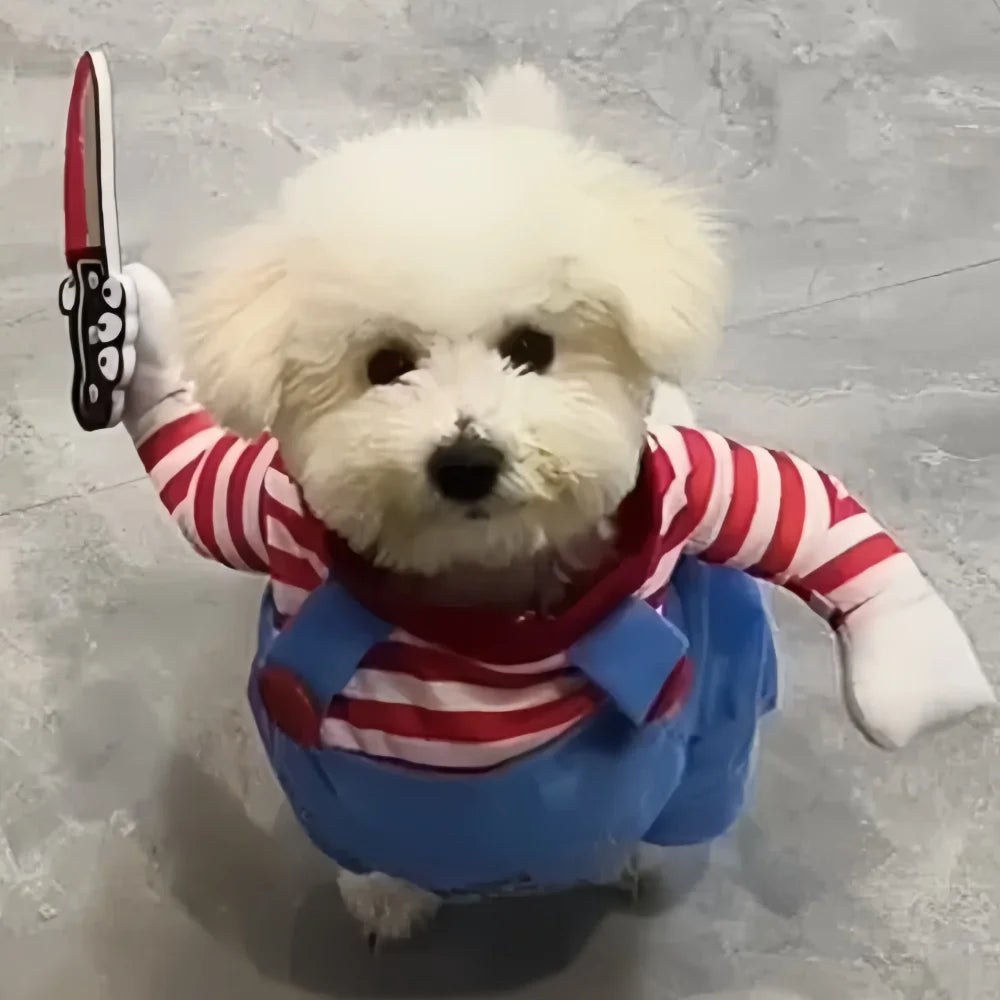 Halloween Funny Dog Clothes Small Medium Large Dogs Cat Cosplay Pets Dress Up Puppy Pullover Chihuahua Costume Party Pet Outfits