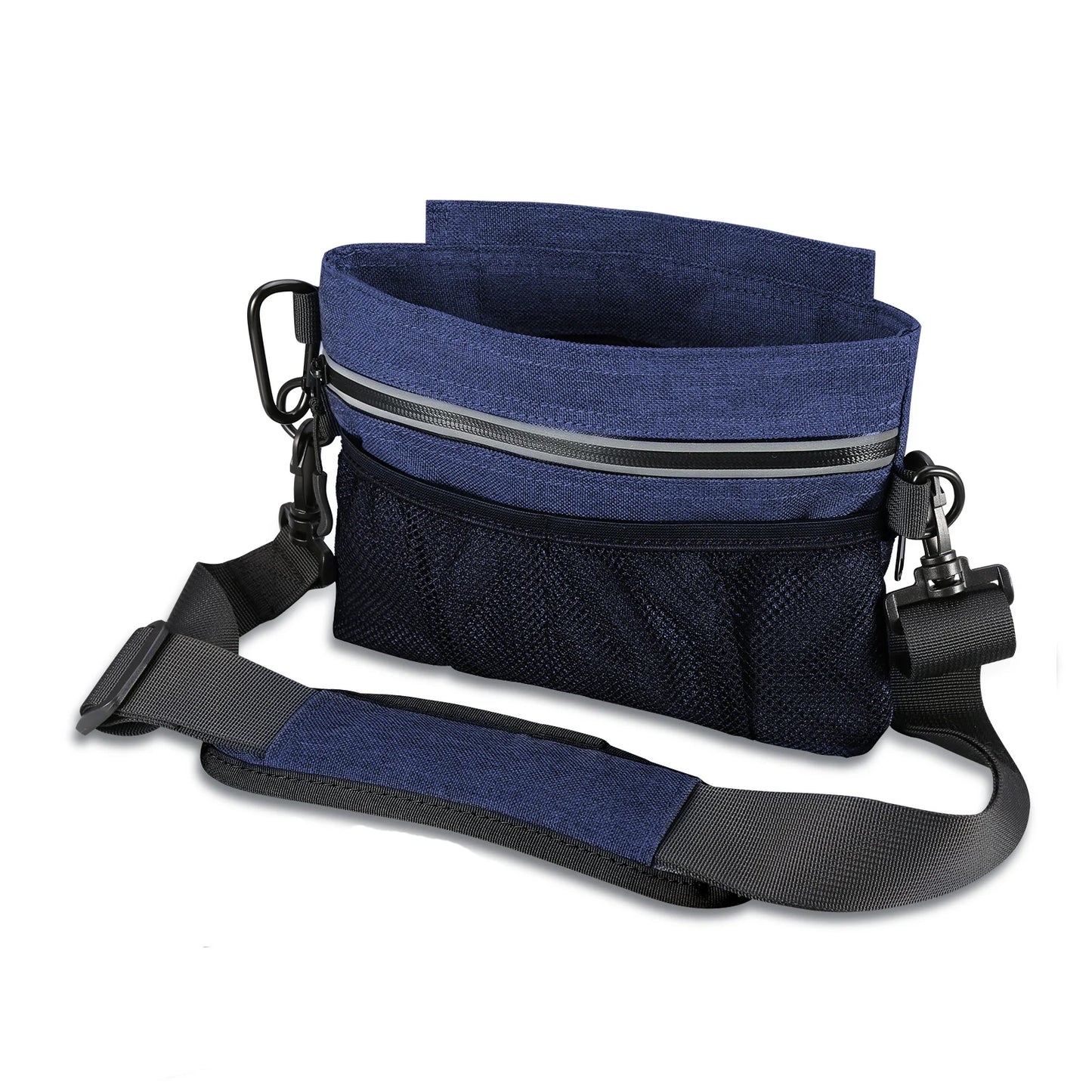 ORIA Hands Free Dog Training Pouch Portable Pet Snacks Treat Waist Fanny Pack Reward Bum Bags Built-in Poop Bag Dispenser