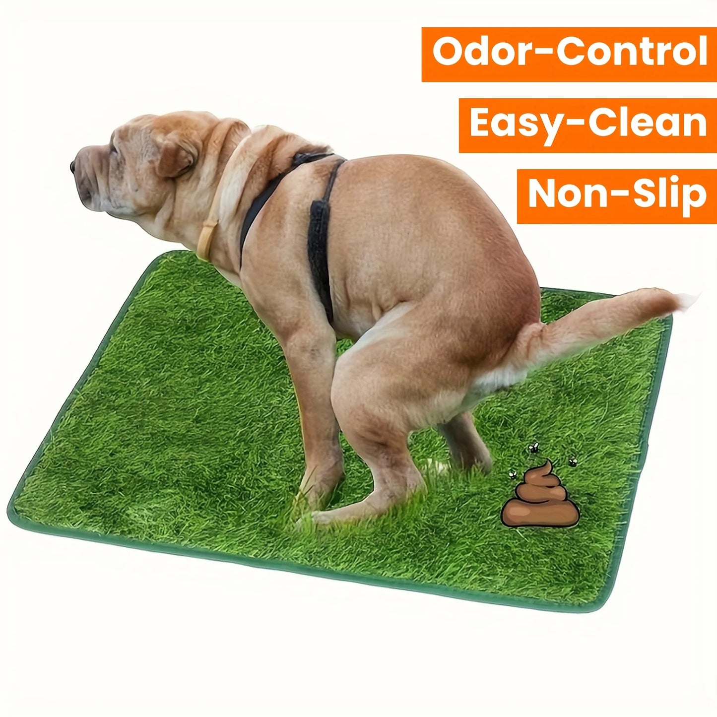 Simulation Lawn Dog Toilet Training Mat Washable Pet Urine Mat Dog Toilet Replacement Pad Eco-Friendly Non-Slip Pet  Accessory