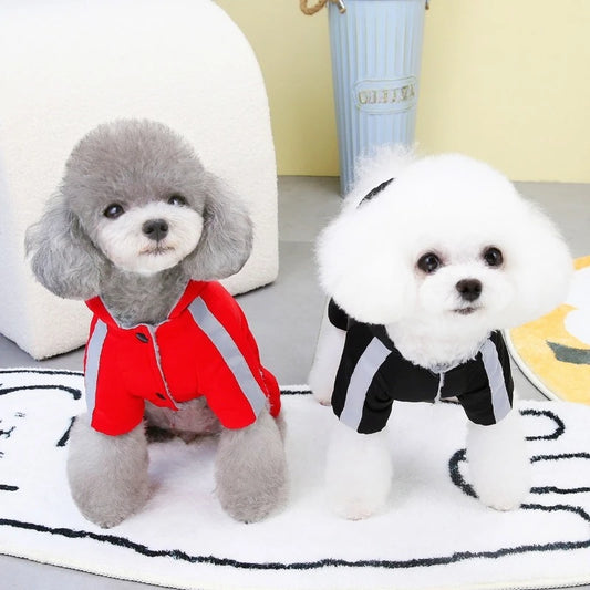 Waterproof Dogs Clothes Reflective Pet Coat For Small Medium Dogs Winter Warm Fleece Dog Jackets Puppy Raincoat Chihuahua Outfit