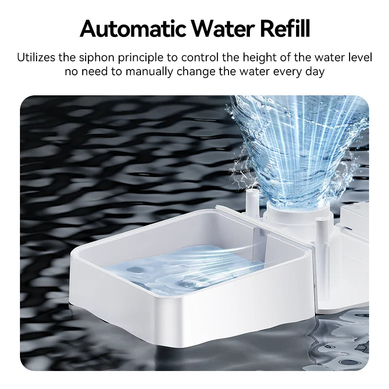 ROJECO 8.5L Automatic Pet Feeder Water Fountain WIFI APP Remote Control Smart Dog 5L Food Dispenser 3.5L Gravity Water Drinker ﻿