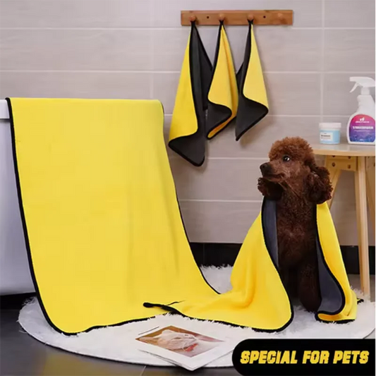 Hot Pet Absorbent Towel Microfiber Dog Bathing Towel Dog Bathrobes Wiping Cloth