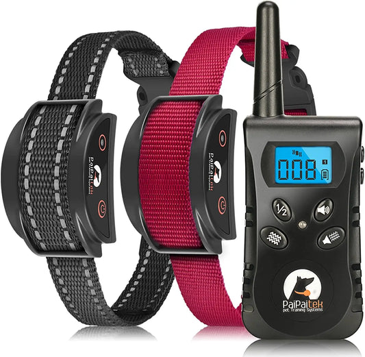 No Shock Dog Training Collar with Remote,1600ft Rechargeable Vibration Collar for 5-150lbs Dogs, Waterproof Electric Collar
