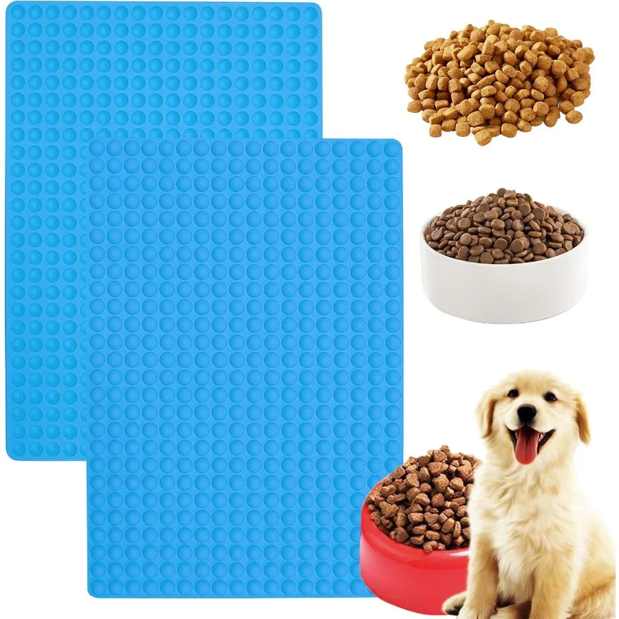 2Pcs 468-Cavity Round Silicone Chocolate Drop Molds/Dog Treats Mold for Baking Semi Sphere Gummy Candy Molds for Pet Treats Gac